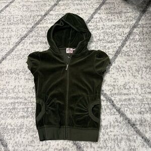 Y2K juicy couture green zip up